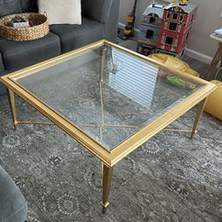 Glass Top Coffee Table 