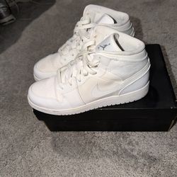 Air Jordan 1 Mid White/Cream