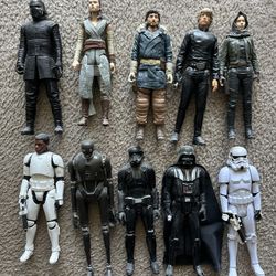 Like New collection of 12-inch Hasbro Star Wars action figures