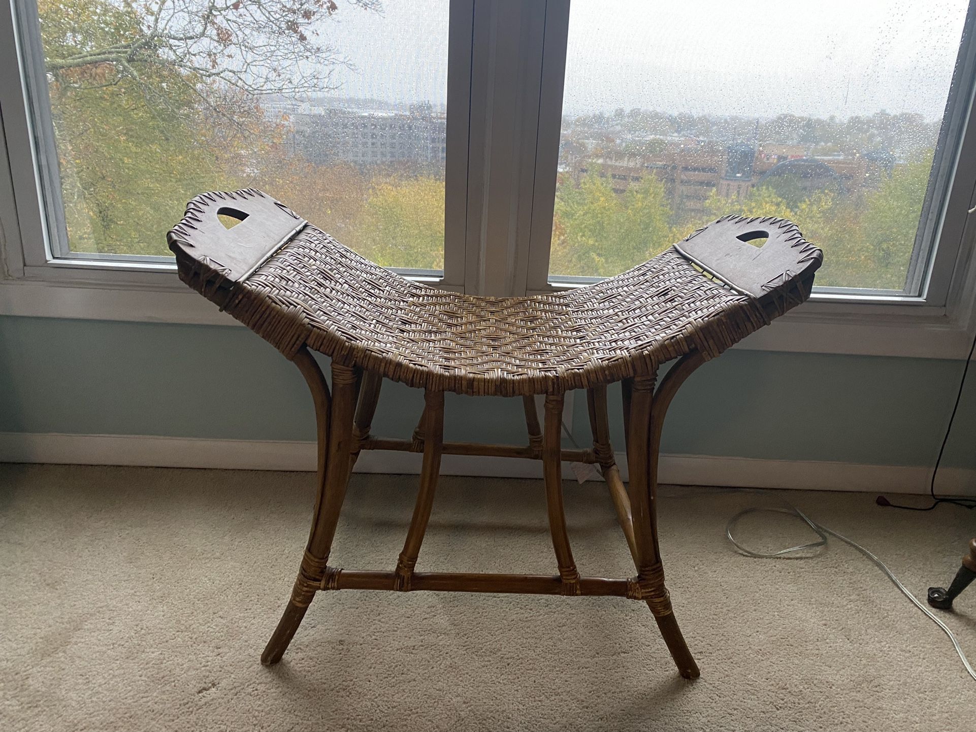 Pier 1 Wicker Boho Seat Bench
