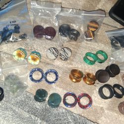 Brand New Assorted Pairs Of Gauges For Ears Bundle....