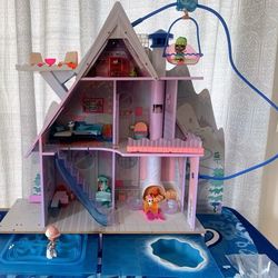 LOL Winter Disco Chalet Wooden Doll House 