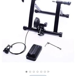 BalanceFrom Bike Trainer Stand Steel Bicycle Exercise Magnetic Stand with Front Wheel Riser Block