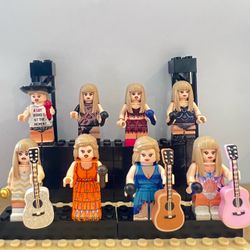 Taylor Swift Eras Tour Custom Minifigure Toy Set 8PCS