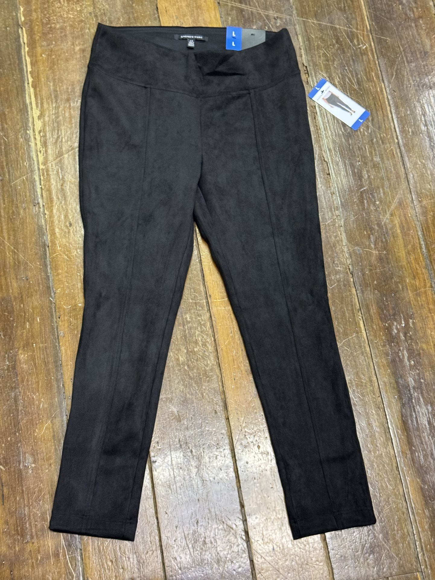 Andrew Marc Faux Suede Black Jogger Women’s Large
