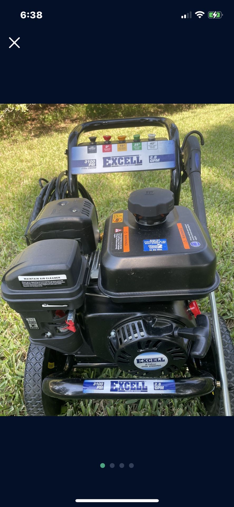 EXCELL PRESSURE POWER WASHER