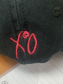 The Weeknd After Hours XO Logo Velcro Cap Black