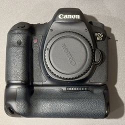 Canon 6D body + battery grip, low shutter count!