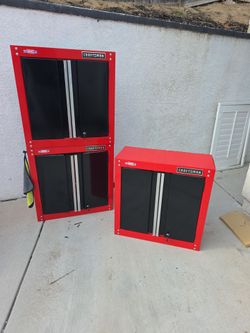 3 craftsman cabinets