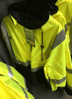 High Visibility removable fleece bomber jacket