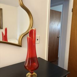 Vintage Swung Vase With Pedestal 