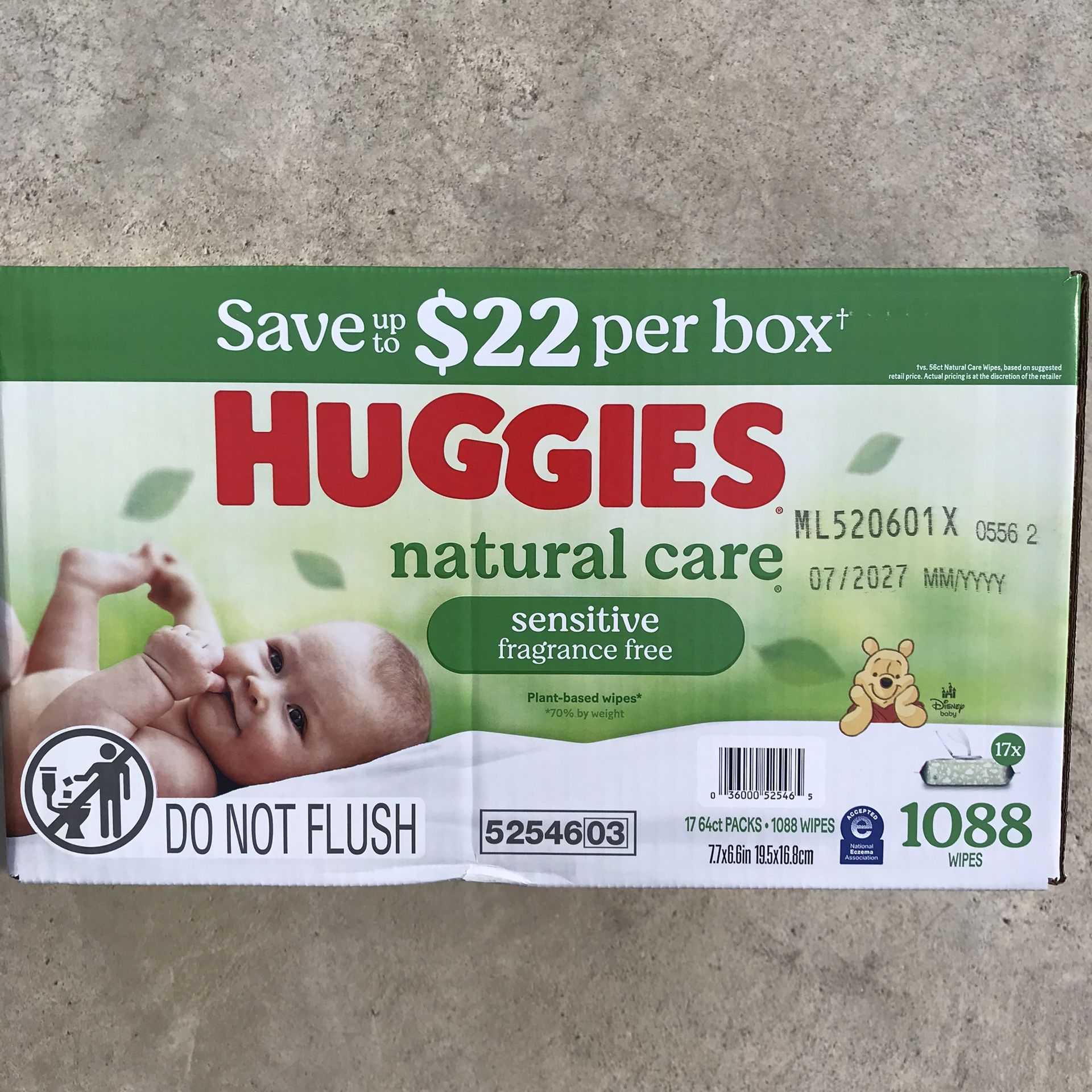 Huggies Sensitive 1088 Wipes