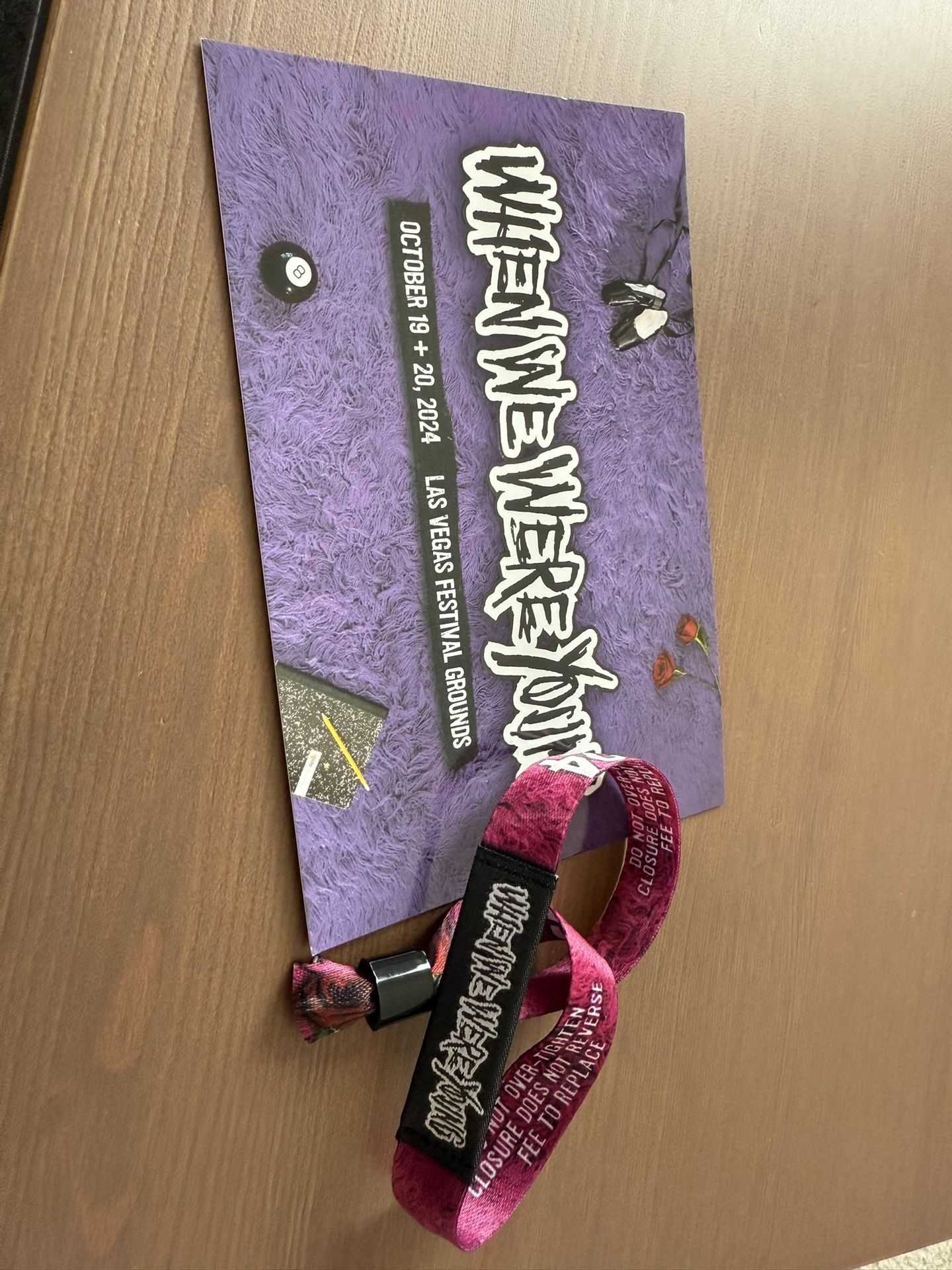 When We Were Young Festival Wristband