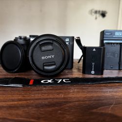 Sony A7C Camera Full Frame Mirrorless + Sony 28 f/2 Prime Wide Angle Lens