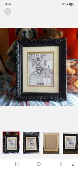 Framed Beatles Revolver Album Cover Art Print
