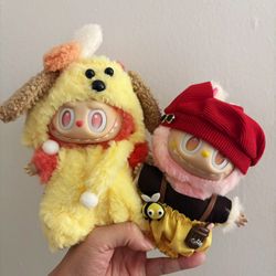 Two Labubu dolls outfits- Doll Not Including 