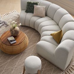 Round Tufted Sectional