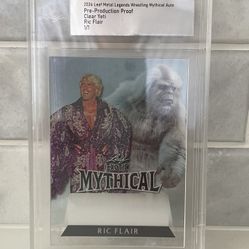 2024 Leaf Metal Legends Wrestling Mythical Auto Clear Yeti Ric Flair 1/1 Proof