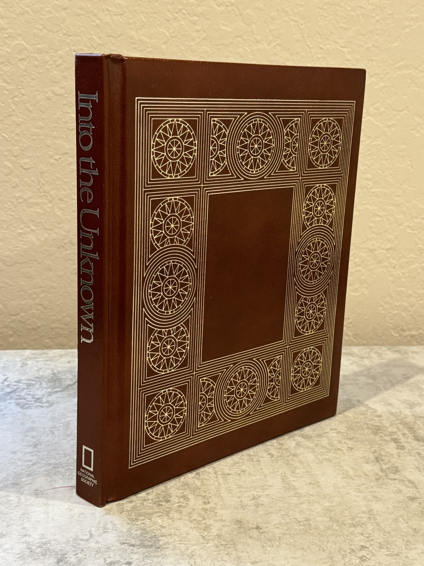 Into The Unknown by National Geographic 1987 (1st Edition, Leather Bound)