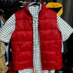 Marty McFly Back To The Future Cosplay Vest And Plaid Shirt