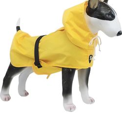 Dog Raincoat for Small Pets, Waterproof Vest with Clear Hoodie