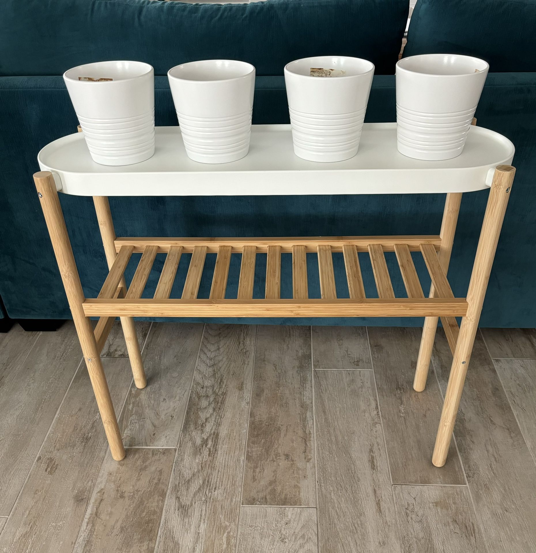 Ikea Satsumas Plant Stand (small pots included)