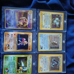 6 Vintage Holo Pokemon Cards Mint