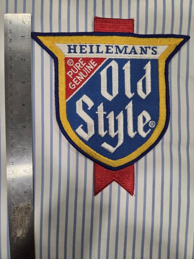 Vintage Heileman's old style beer 8"patch