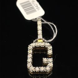10KT Yellow Gold Starset G Pendant 5.70g .15CTW 164279/12