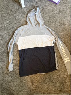 Hurley long sleeve shirt with hood and pocket