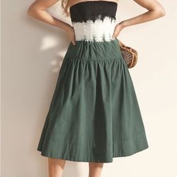 NWT J.Crew Strapless Drop-Waist Dress in Dip-Dye Size 8