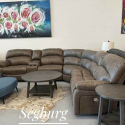 Ashley Furniture Microfiber Power Reclining Sectional Couch💚$39 Down Payment with Financing  No Needed Credit Check0845 