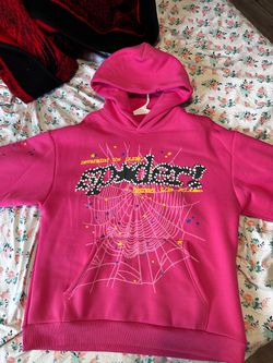 Sp5der punk v2 hoodie pink