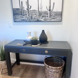 Hand Painted Solid Wood Accent Table 