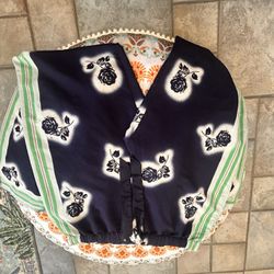 Victoria’s Secret Blue Graffiti Rose Lounge Pants