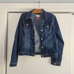 Girls Childrens Place Jean Jacket - Size XL/14.
