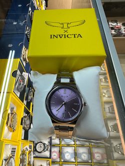 INVICTA CELESTIAL LADY WOMENS WATCH 35MM SILVER STEEL PURPLE DIAL FACE 69058