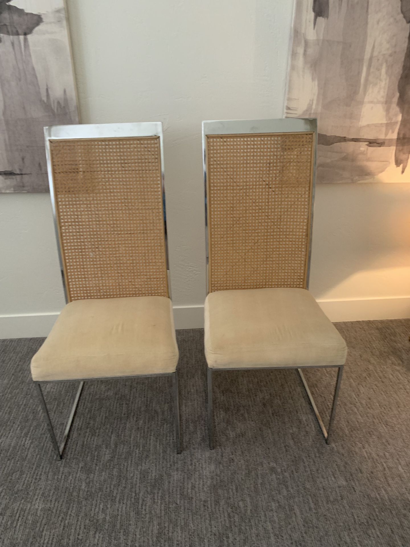 Pair Of Milo Baughman Fir Thayer Coggin Chairs
