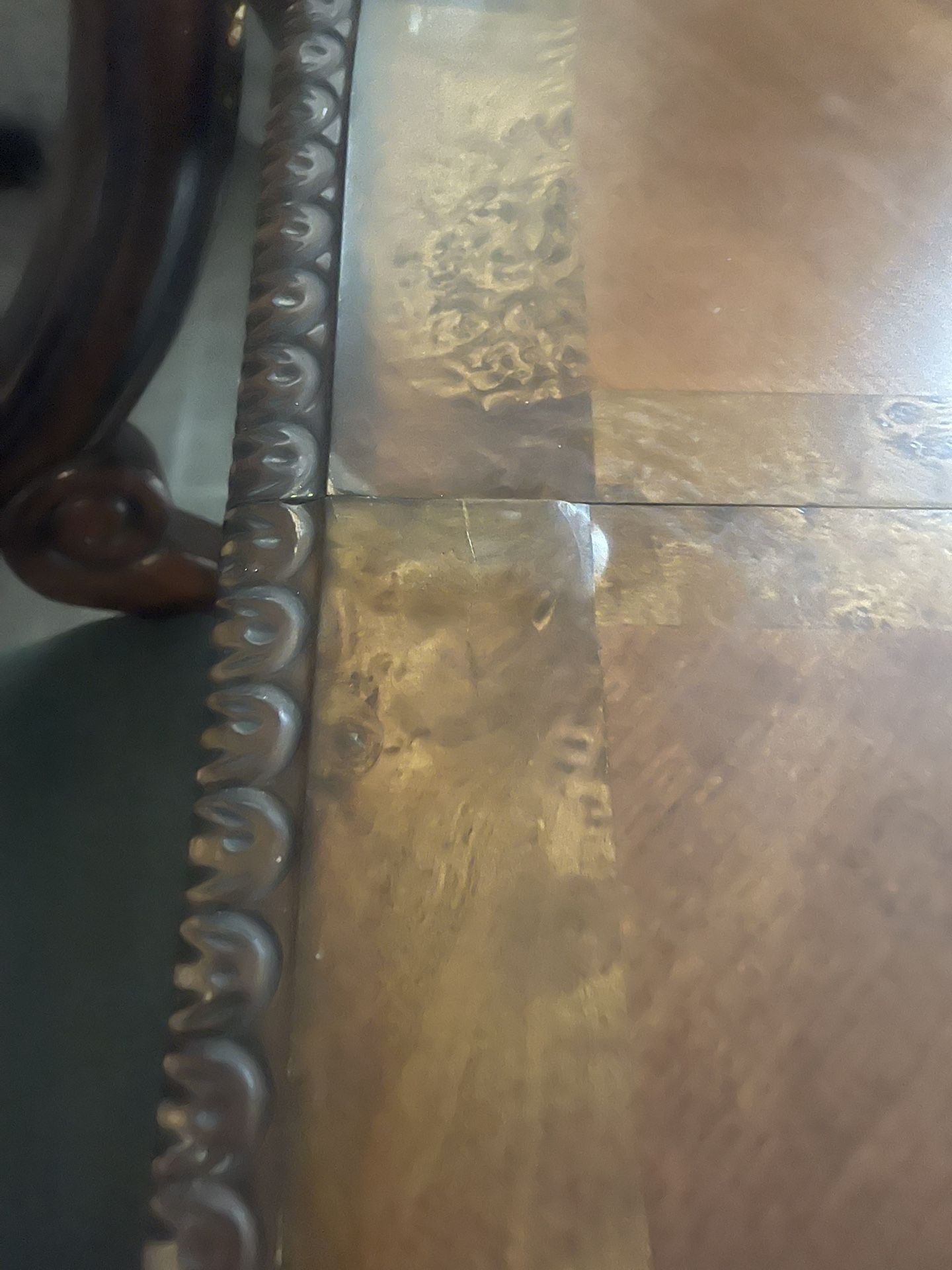 Strong wooden dining table