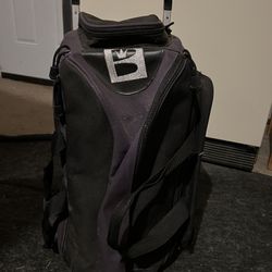 Double Bowling Ball Bag With Two Bowling Balls 