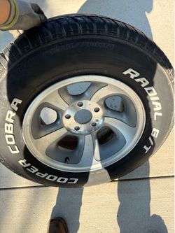 Chevy s10 oem rim and Cooper cobra tire 225/70r15
