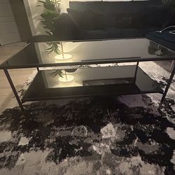 ÄSPERÖD Black Glass Coffee Table