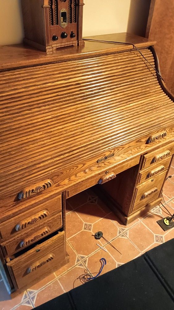 Antique The Barn Roll Up Desk From 1900's