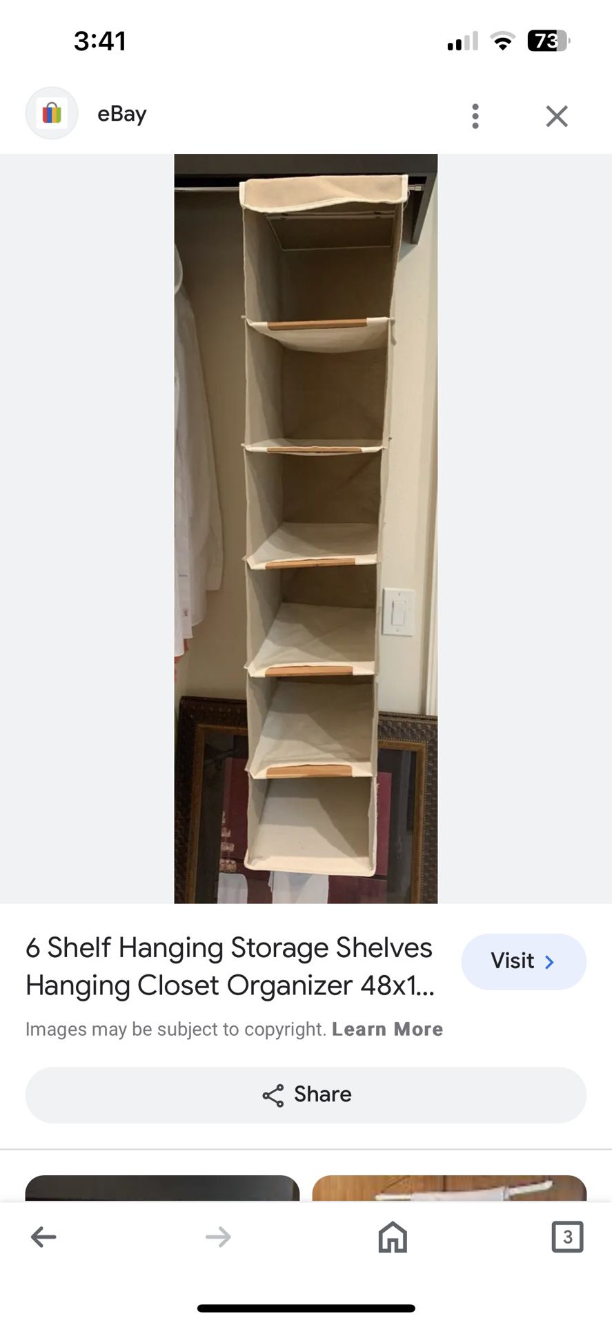 Six Shelf Closet Organizer 