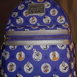 Disney 100 loungefly Backpack Purse, NEW
