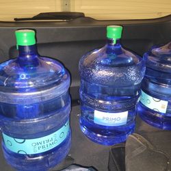 Qty -3 Primo Purified 5 Gallon Water Bottle NEW Sealed And FULL