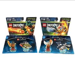Lego Dimensions: Legends of Chima: Cragger (71223) & Erin (71232) Sealed NEW