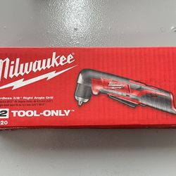 NEW! Milwaukee 2415-20 M12 3/8 inch Right Angle Driver