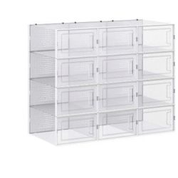 12 Stackable Shoe Boxes 