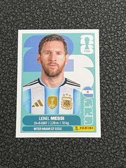 Panini FIFA World Cup 2026 Messi Player Portrait Sticker ARG 17